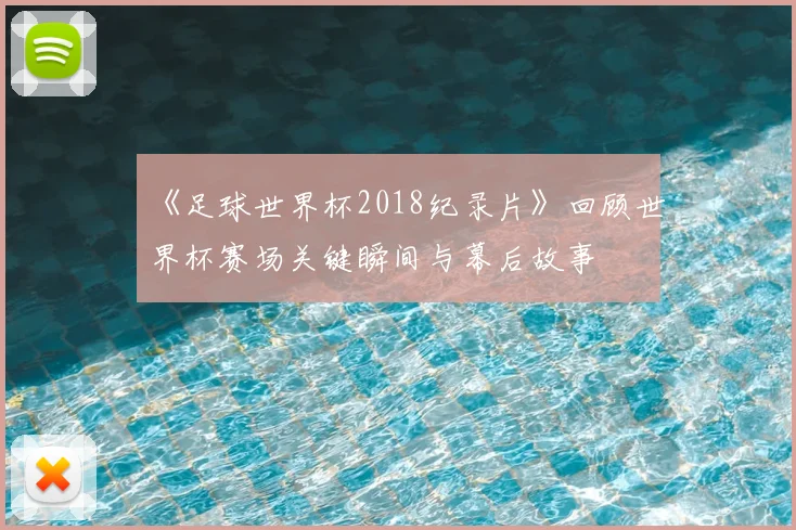 《足球世界杯2018纪录片》回顾世界杯赛场关键瞬间与幕后故事