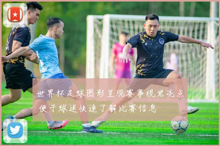 世界杯足球图形呈现赛事视觉亮点 便于球迷快速了解比赛信息